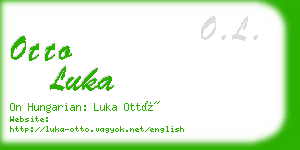 otto luka business card